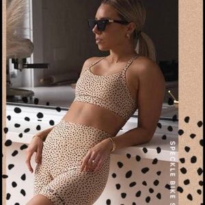 Sarah’s Day Speckle Sports Bra (Sand)